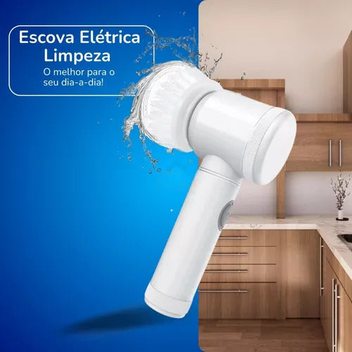 Escova Elétrica De Limpeza 5 e 1 Cleaning Brushes - Prático®