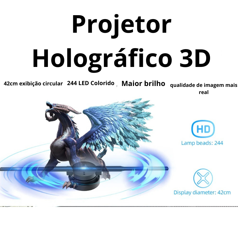 Projetor Holográfico 3D - Prático